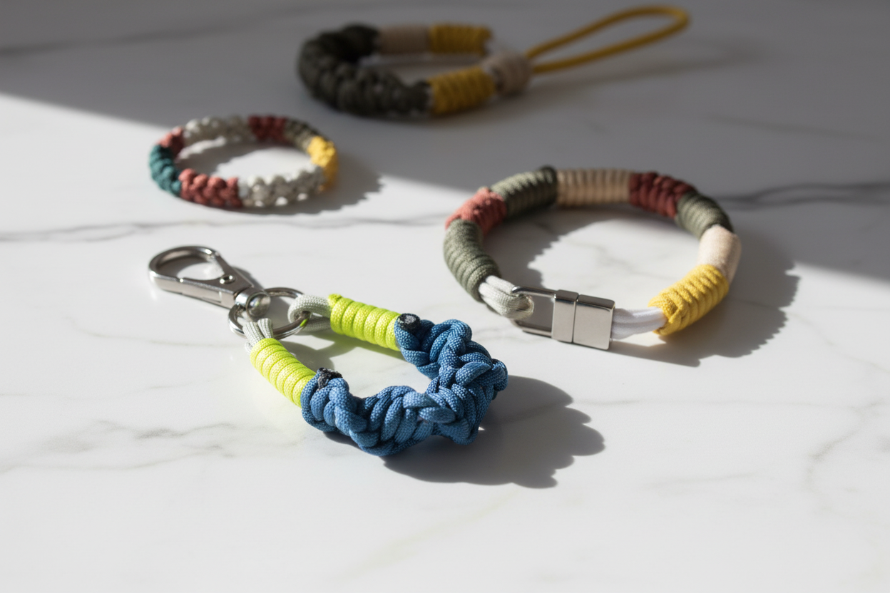 Detailed paracord craftsmanship